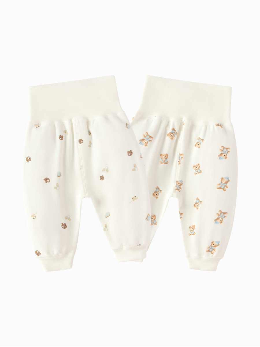 2-Pack Cotton Pants with Fun Print