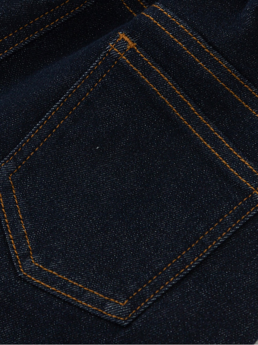 Denim Pants with Folded Hem