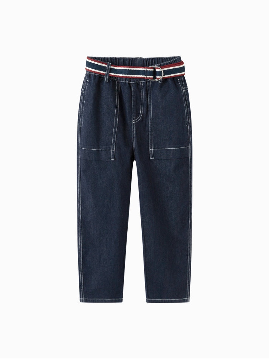 Denim Pants with Belt