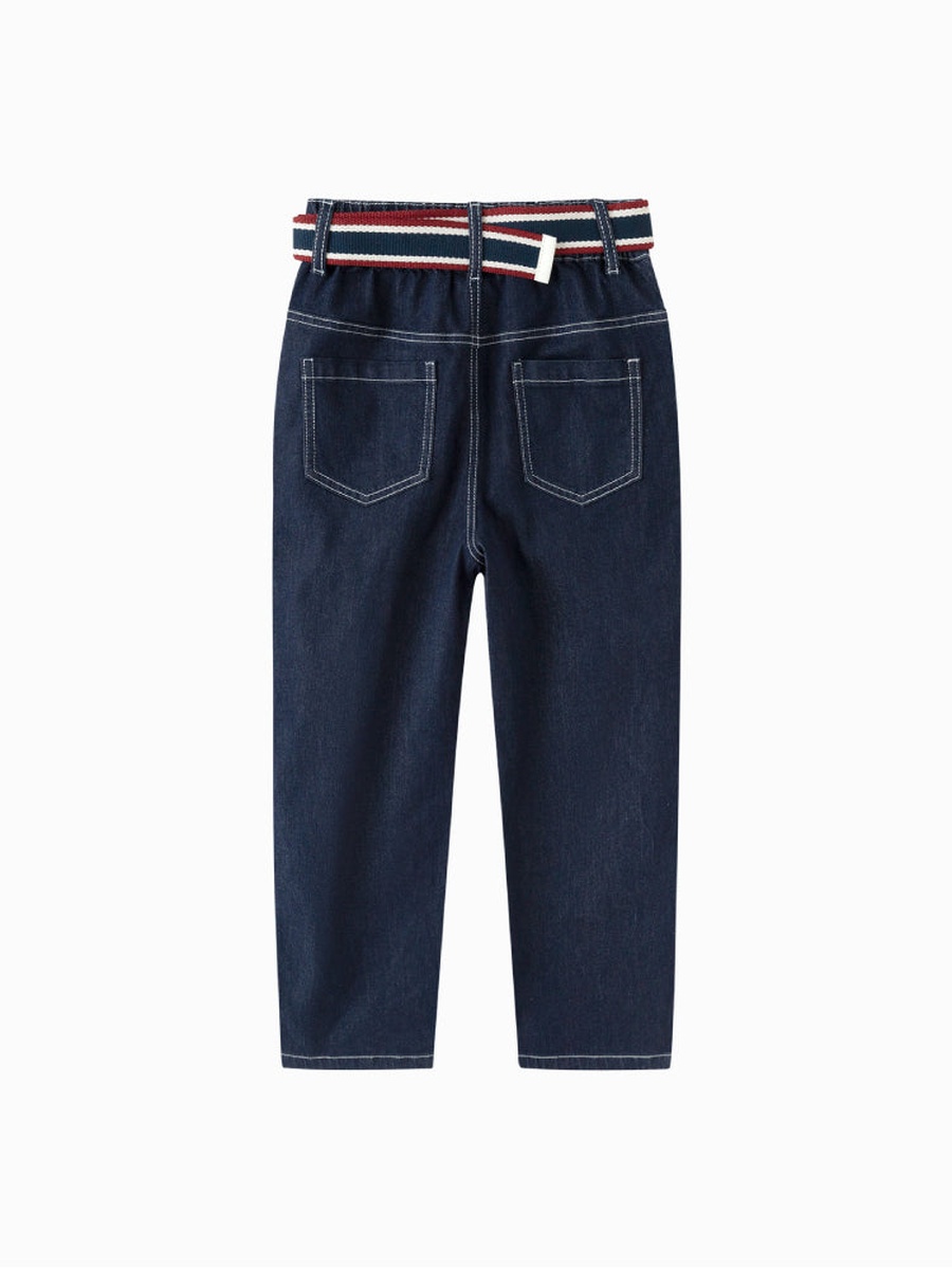 Denim Pants with Belt