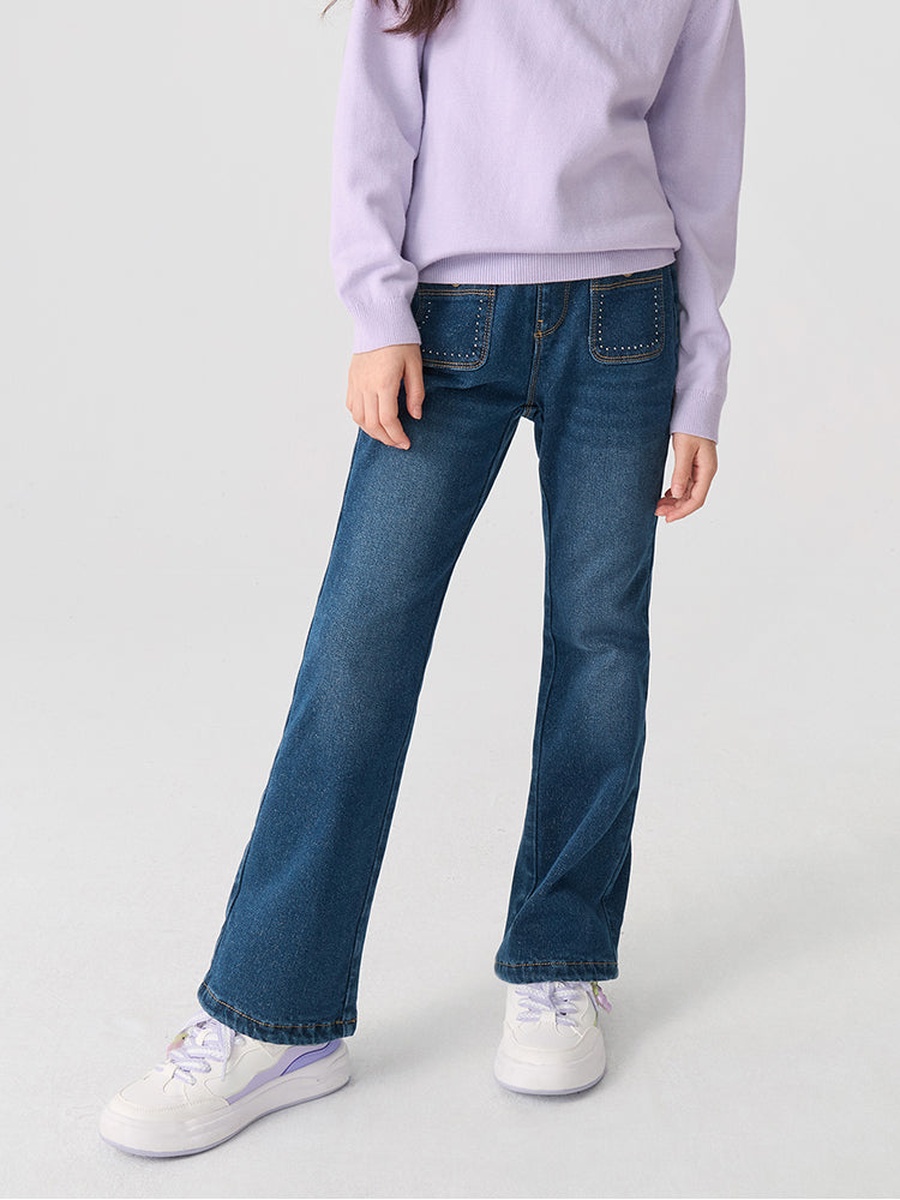 Acid Washed Denim Pants