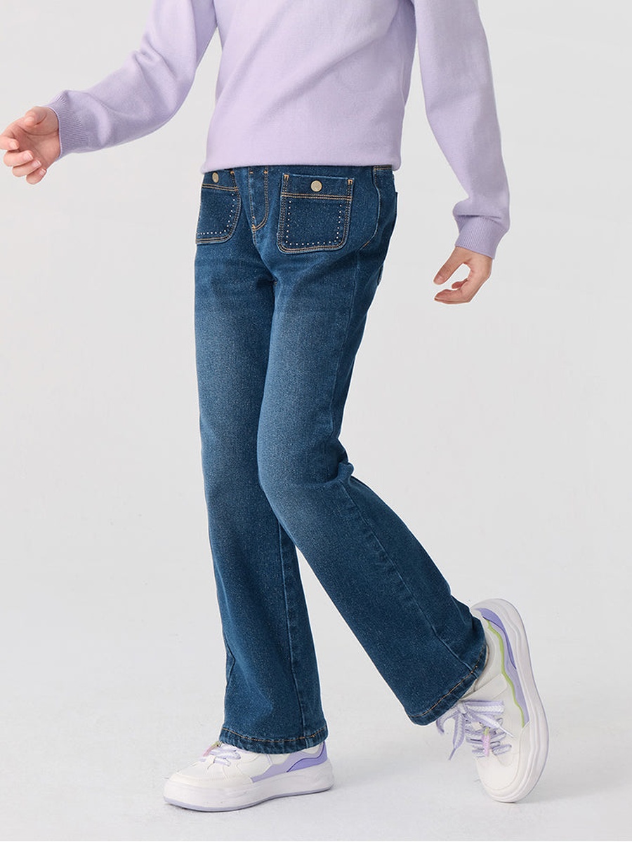 Acid Washed Denim Pants