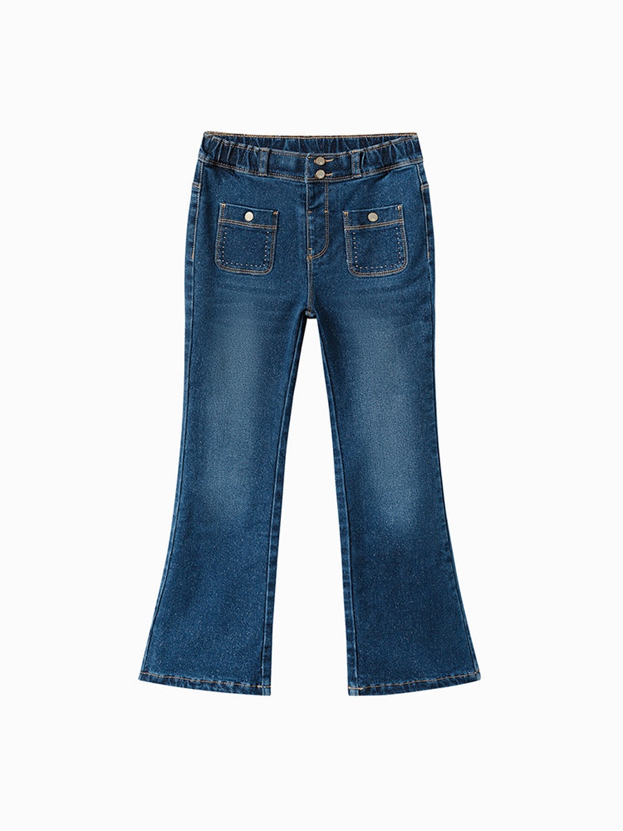 Acid Washed Denim Pants