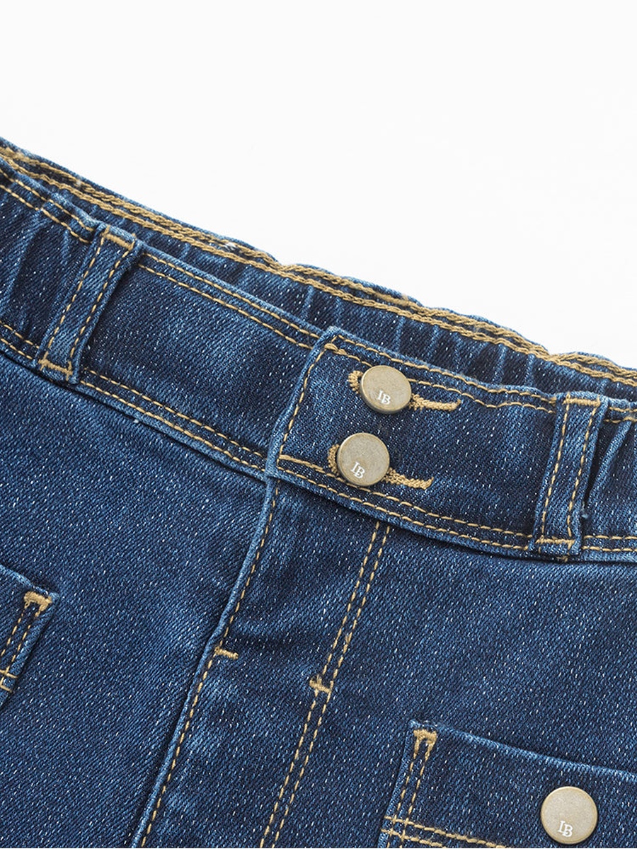 Acid Washed Denim Pants