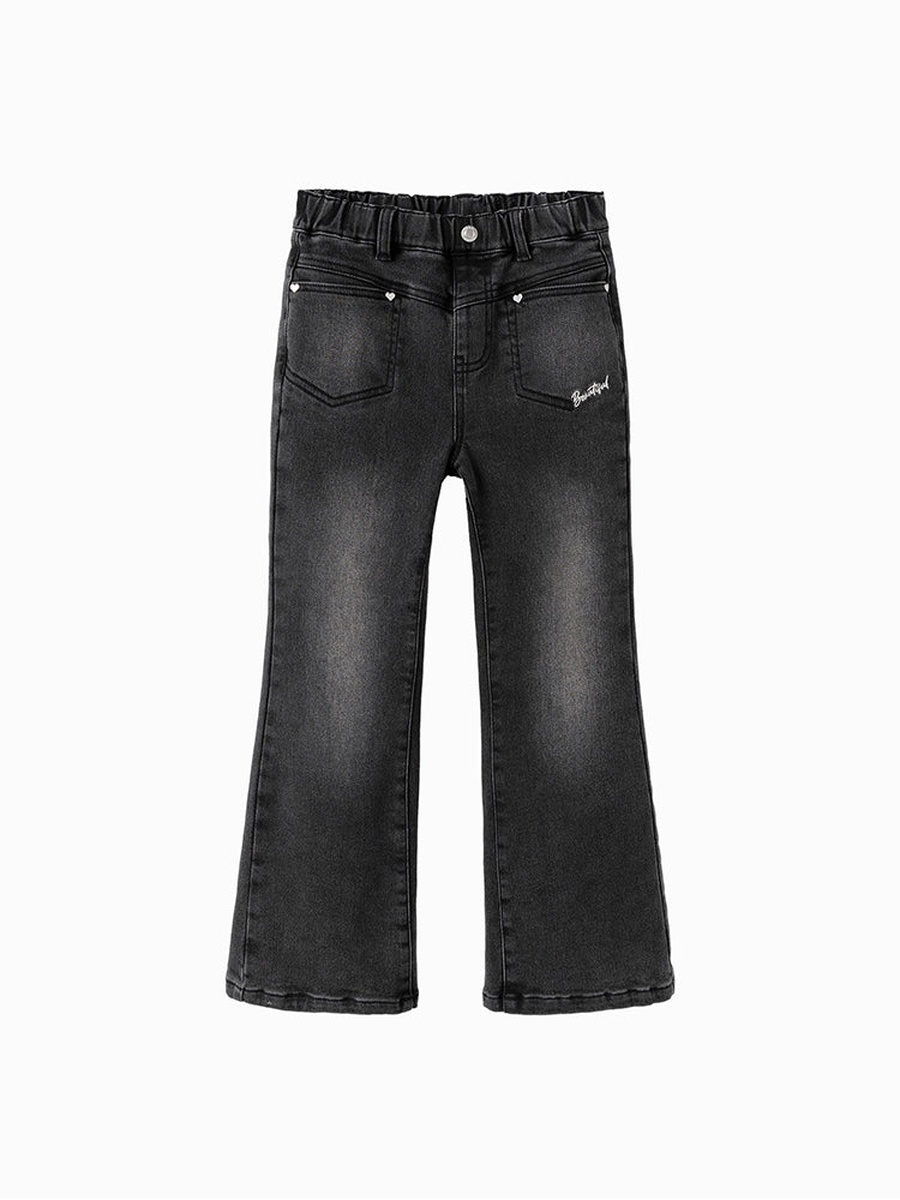 Acid Washed Denim Pants