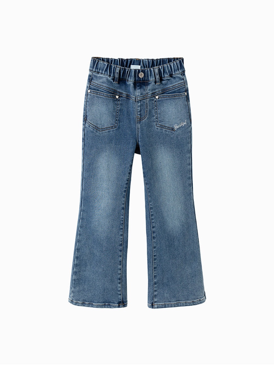 Acid Washed Denim Pants