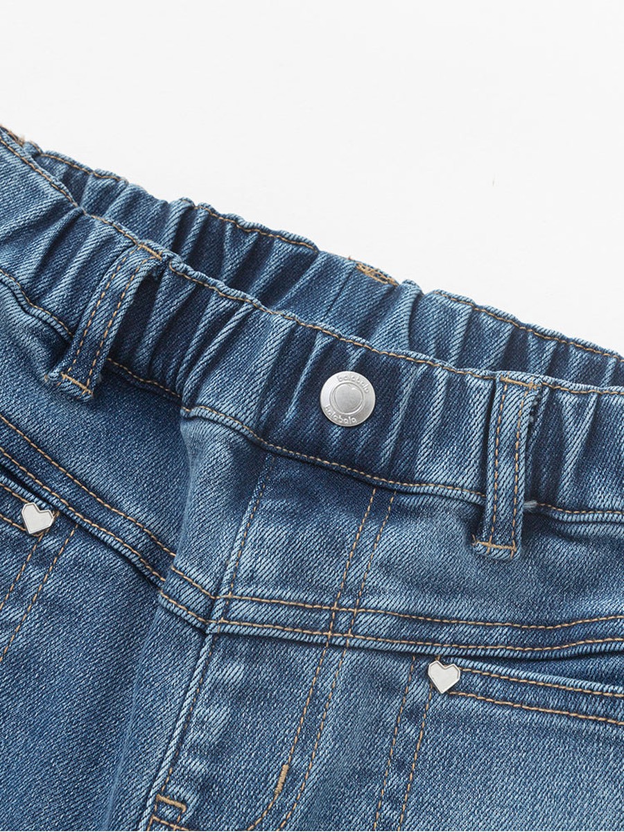 Acid Washed Denim Pants