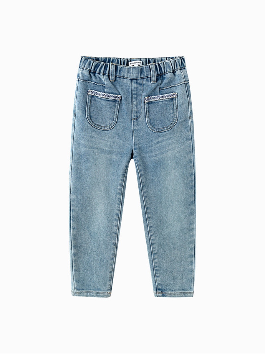 Acid Washed Denim Pants