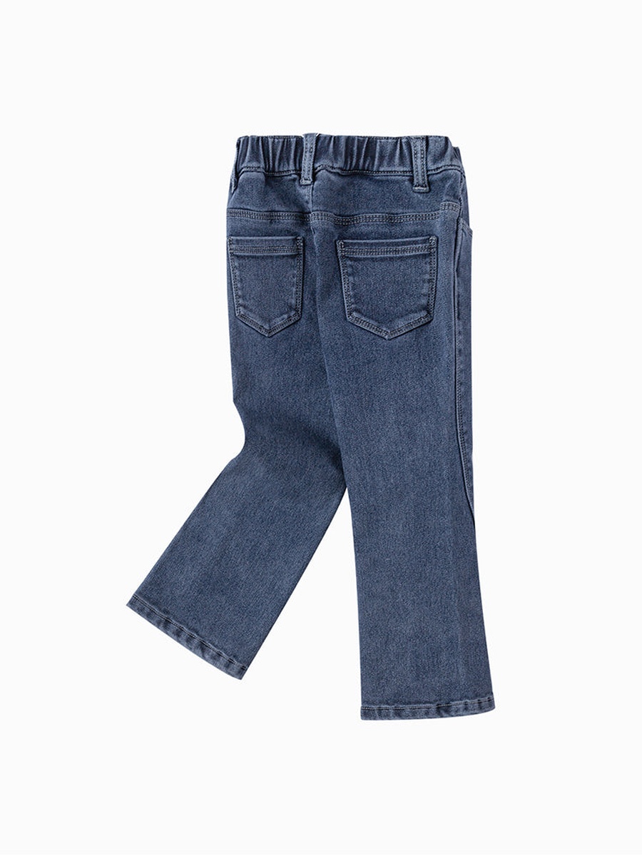 Denim Pants with Rhinestones