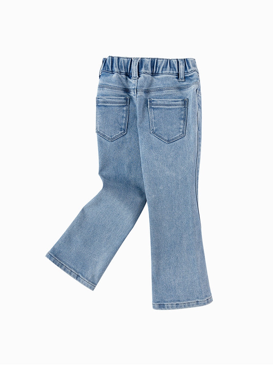 Denim Pants with Rhinestones