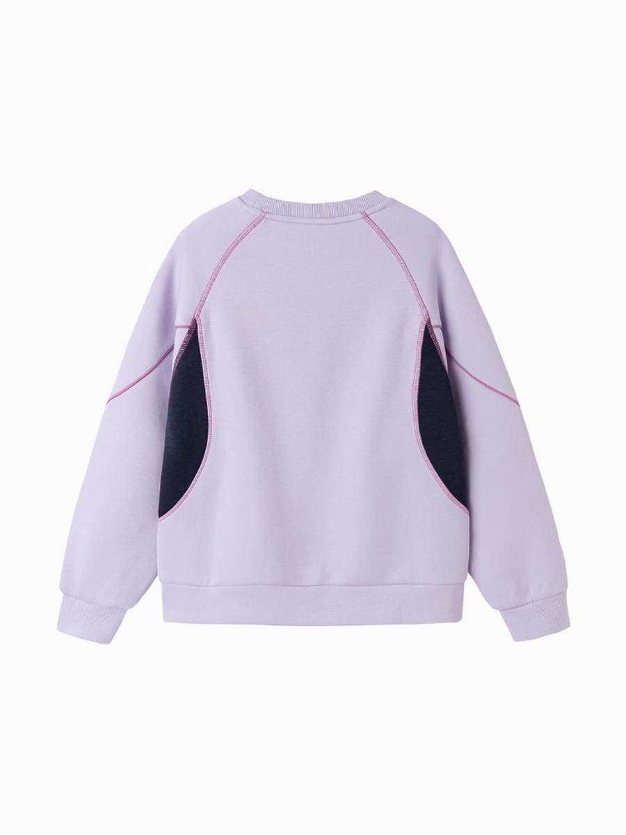 Contrast Panel Sweatshirt with Front Graphic