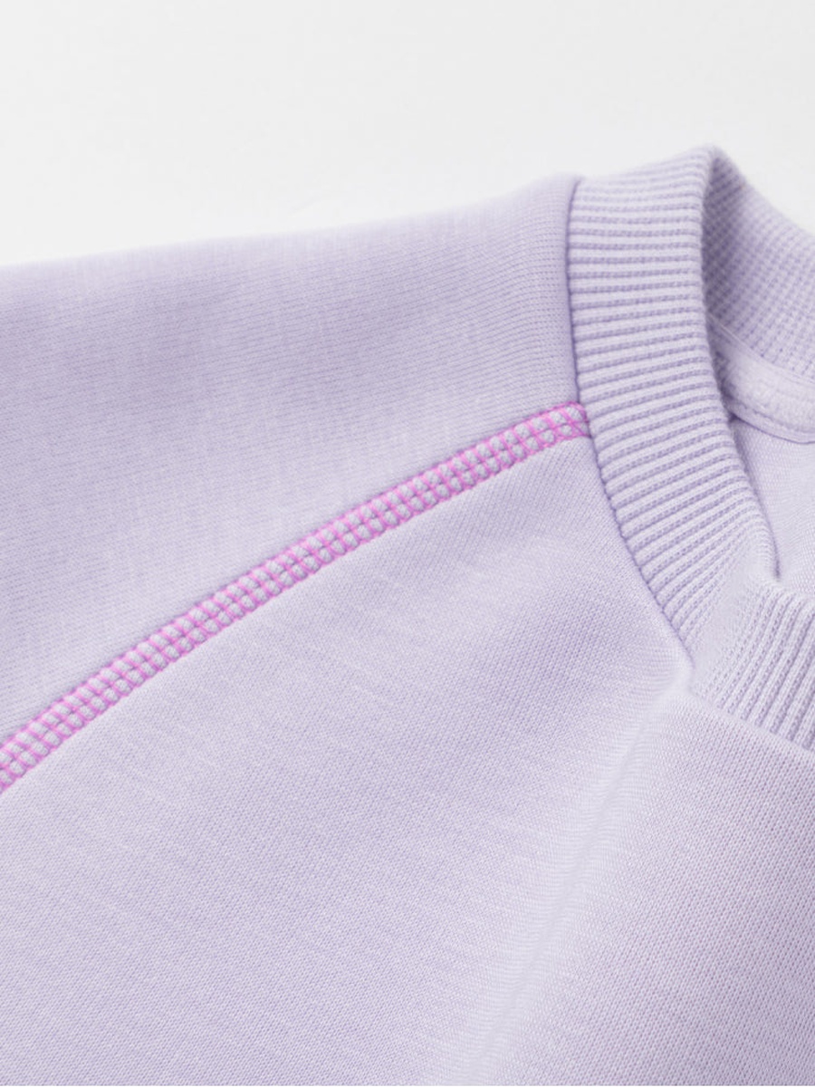 Contrast Panel Sweatshirt with Front Graphic