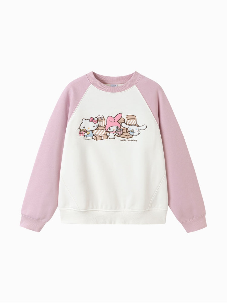 Raglan Sweatshirt with Front Print