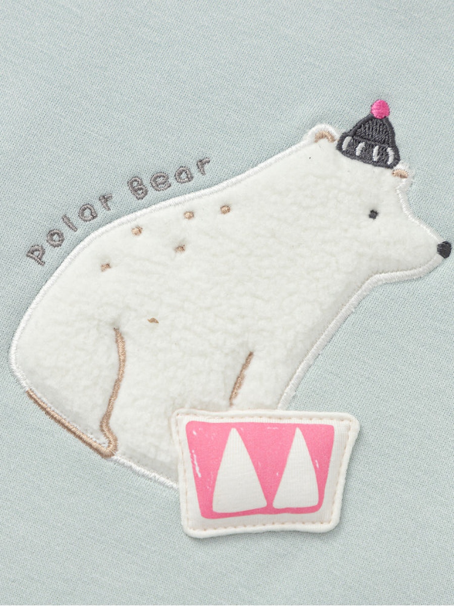 Sweatshirt with Polar Bear Applique