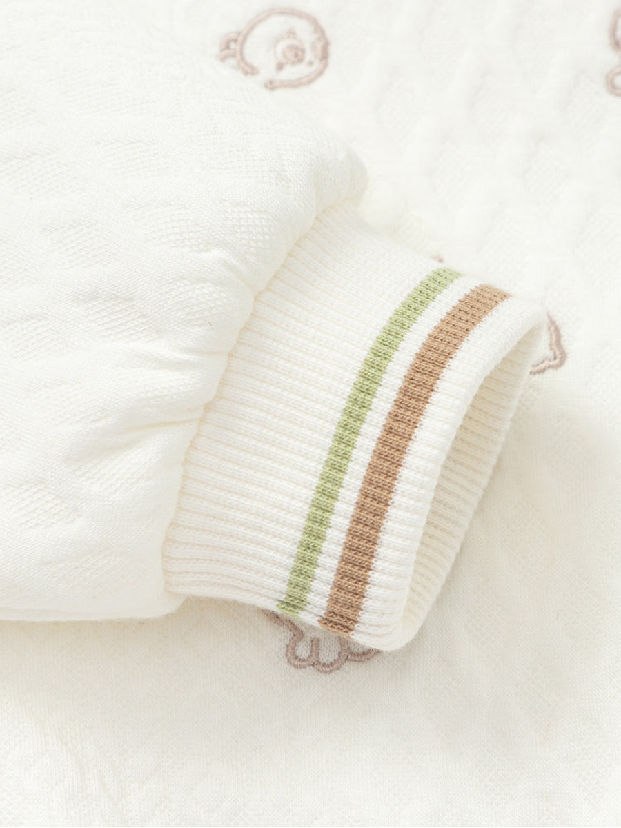 Sweatshirt with Front Bow and Embroiderey