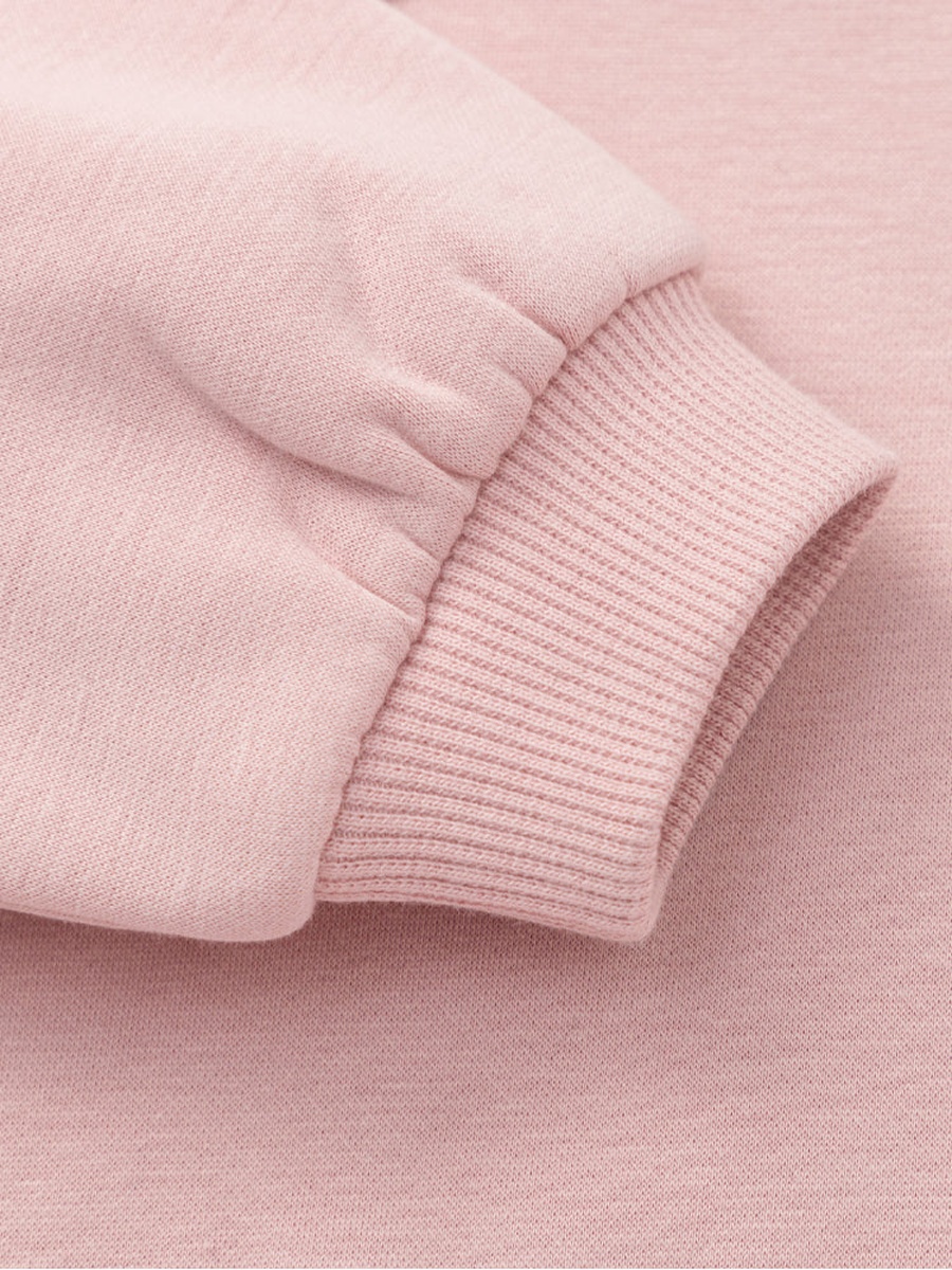Sweatshirt with Embroidered Collar