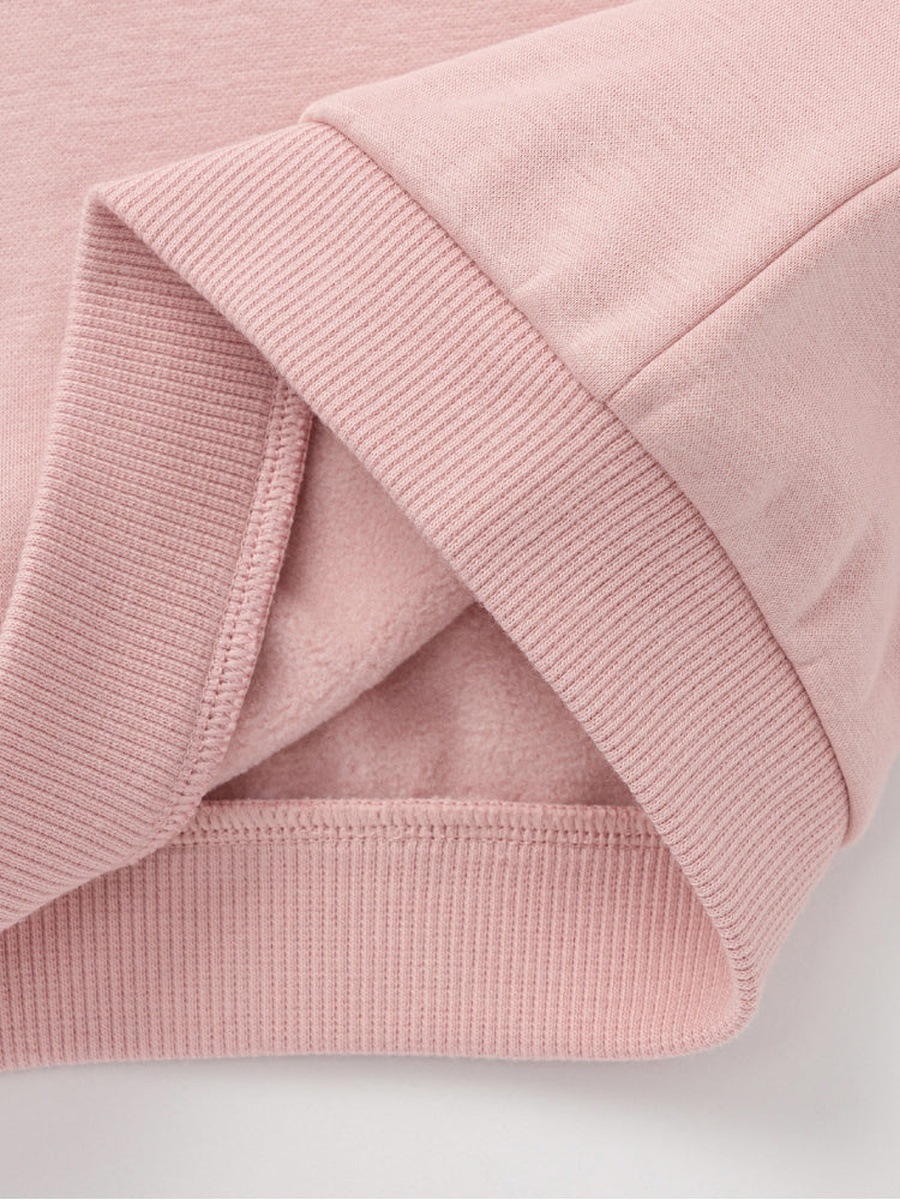 Sweatshirt with Embroidered Collar