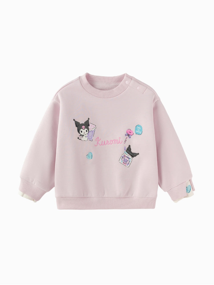 Sweatshirt with Cartoon Front Print