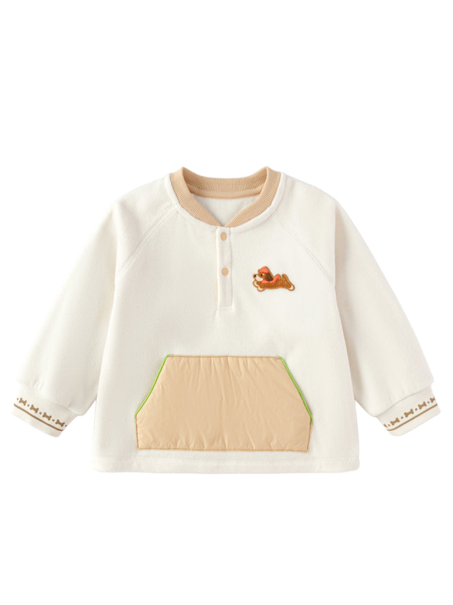Fleece Sweatshirt with Front Pocket