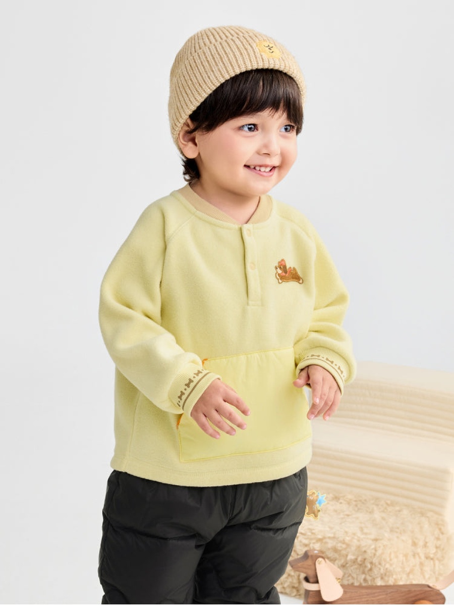 Fleece Sweatshirt with Front Pocket