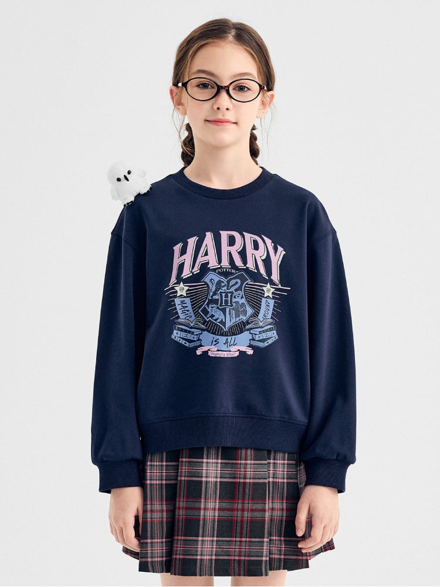 Sweatshirt with Removable Owl Accessory