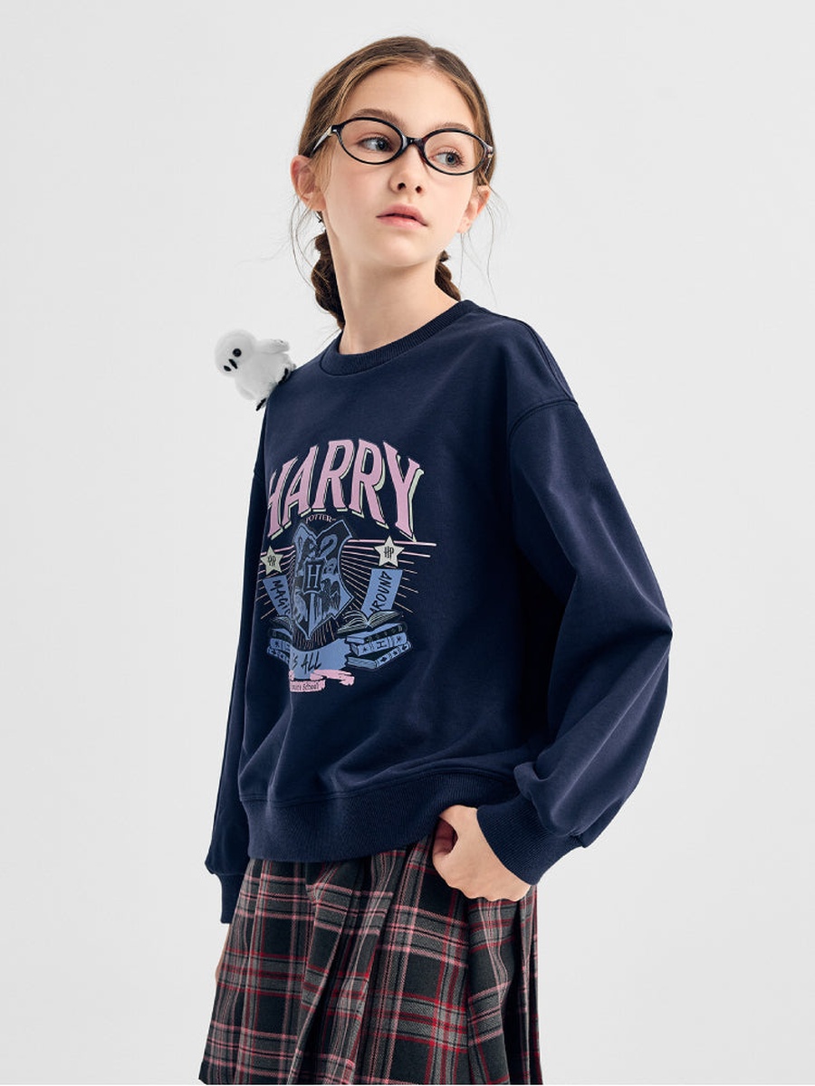 Sweatshirt with Removable Owl Accessory