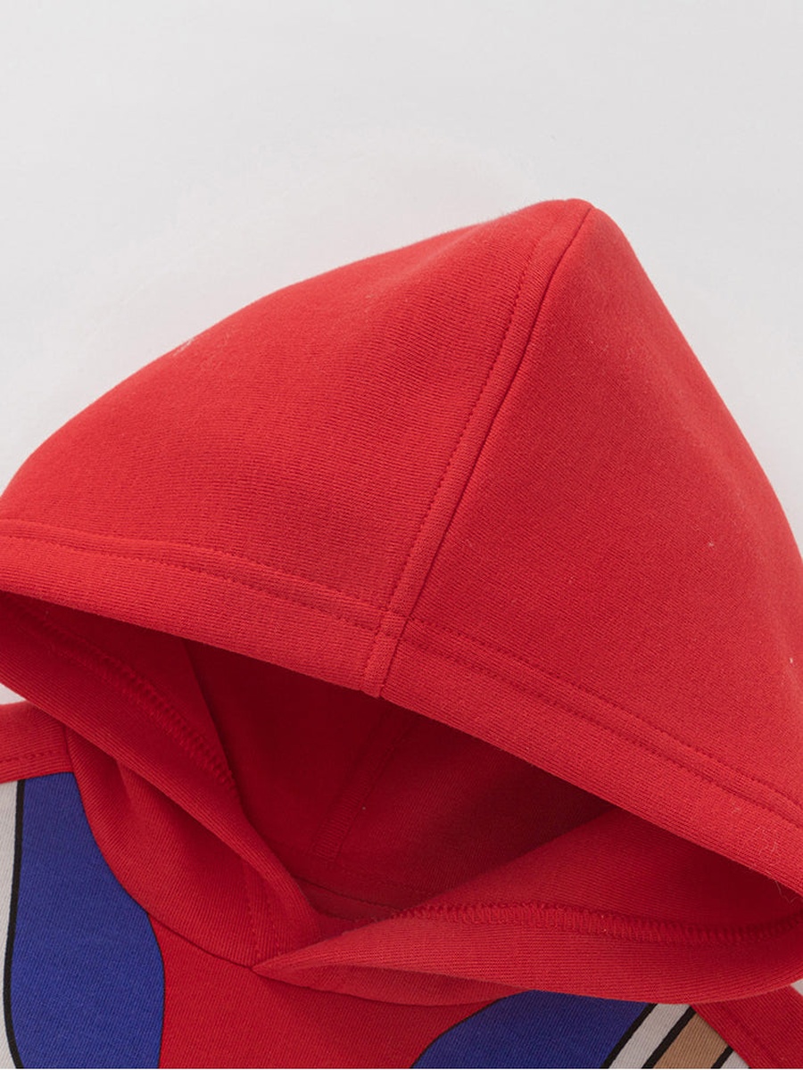 Colored Pattern Hoodie