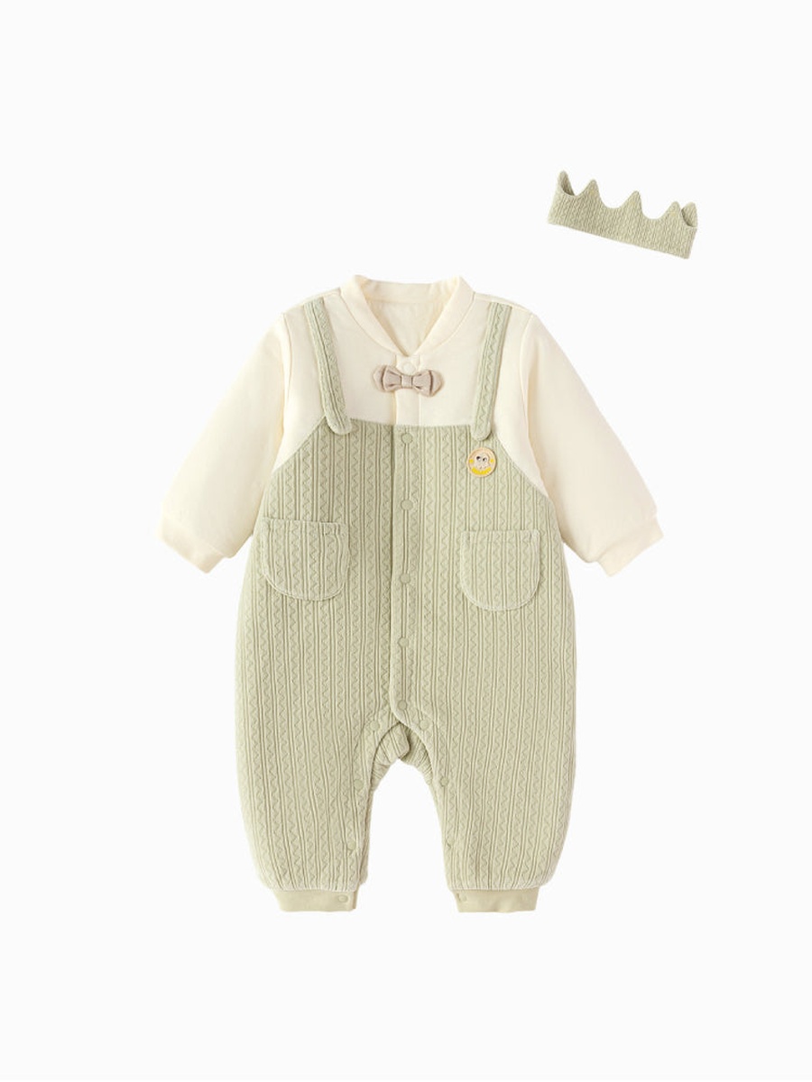 Textured Overall with Pocket Detail