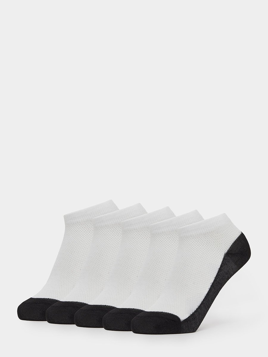 Pack of 5 - Boys Color Block Ankle Socks