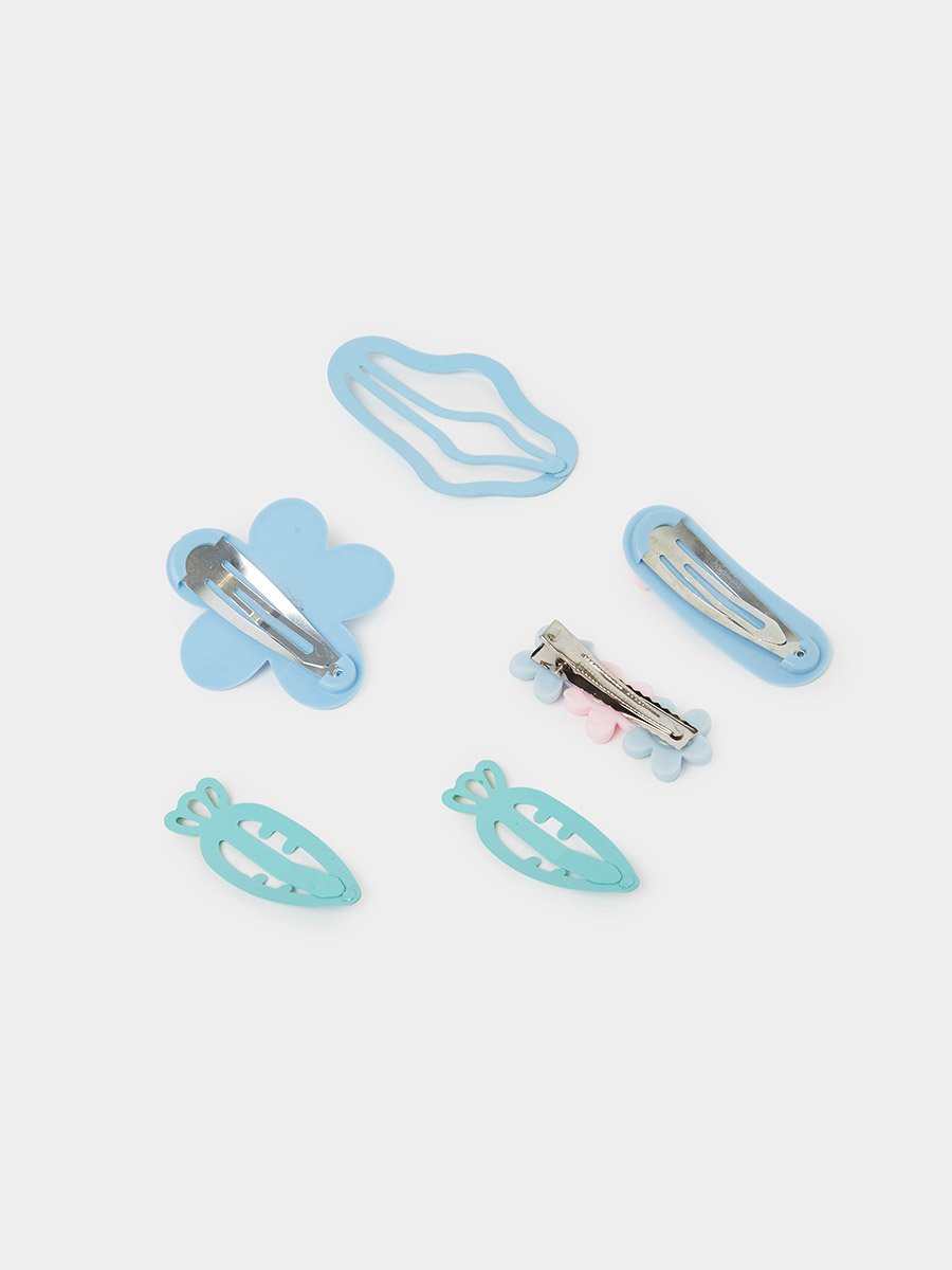 Set of 5 - Blue Hair Clips