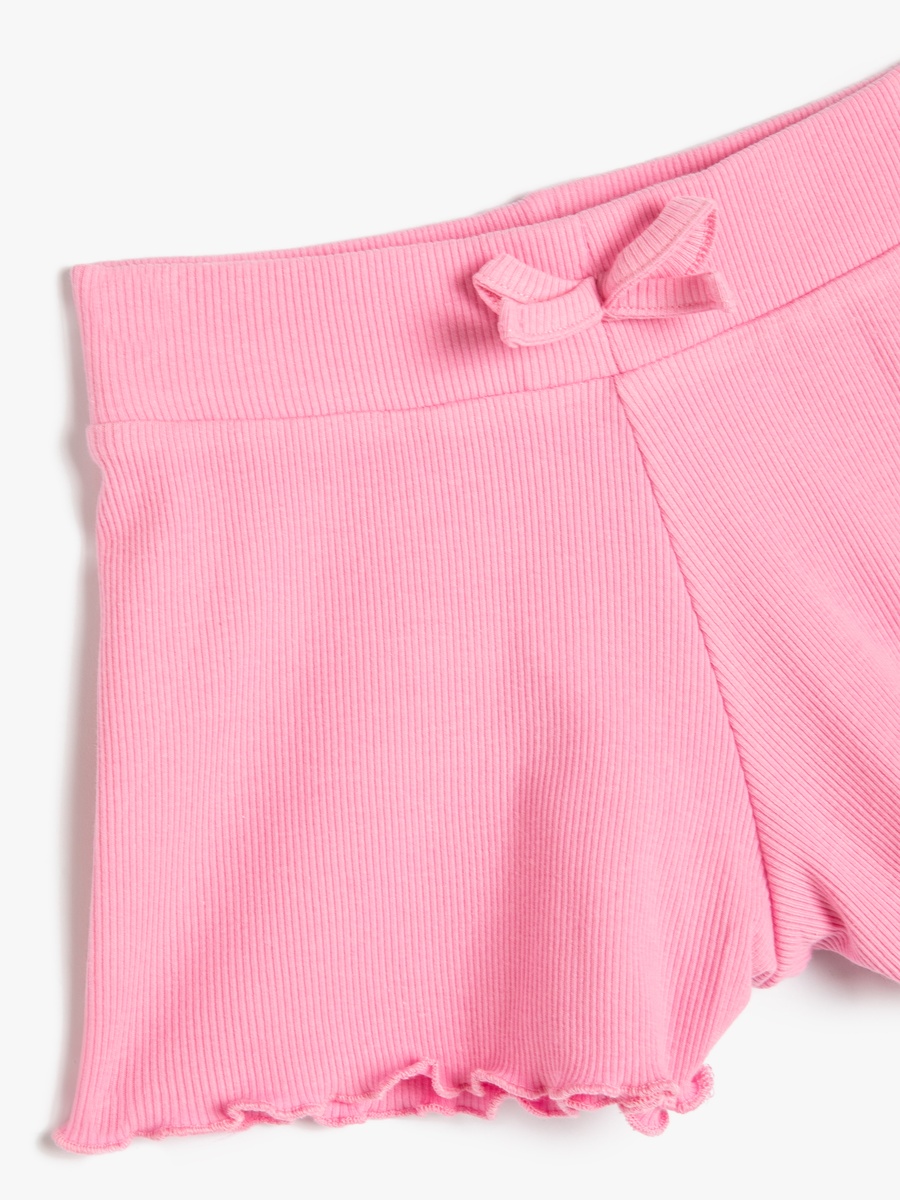 Ruffled Cotton Shorts