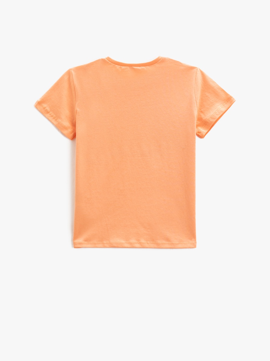 Miami Printed Short Sleeve T-Shirt with Crew Neck
