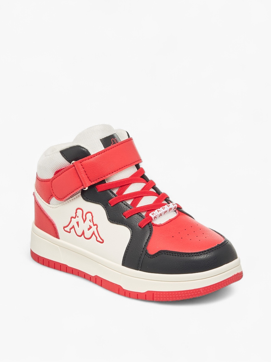 Colourblock Hook and Loop High Top Sneakers