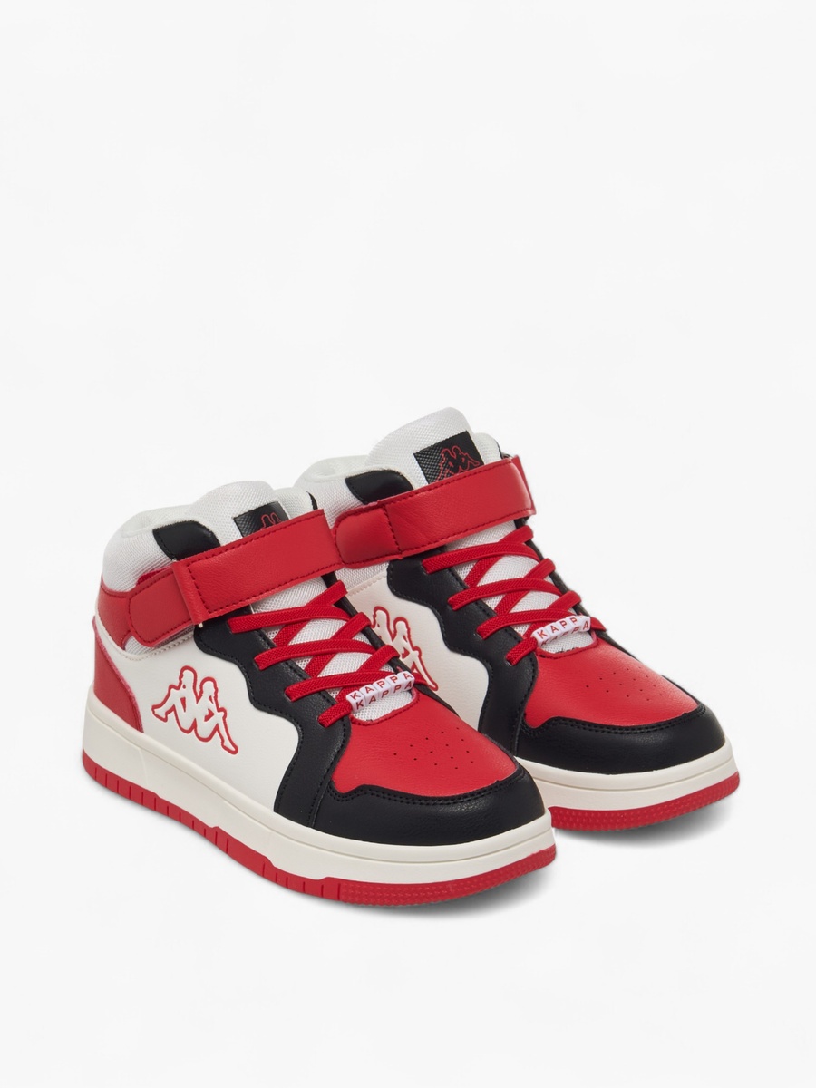 Colourblock Hook and Loop High Top Sneakers