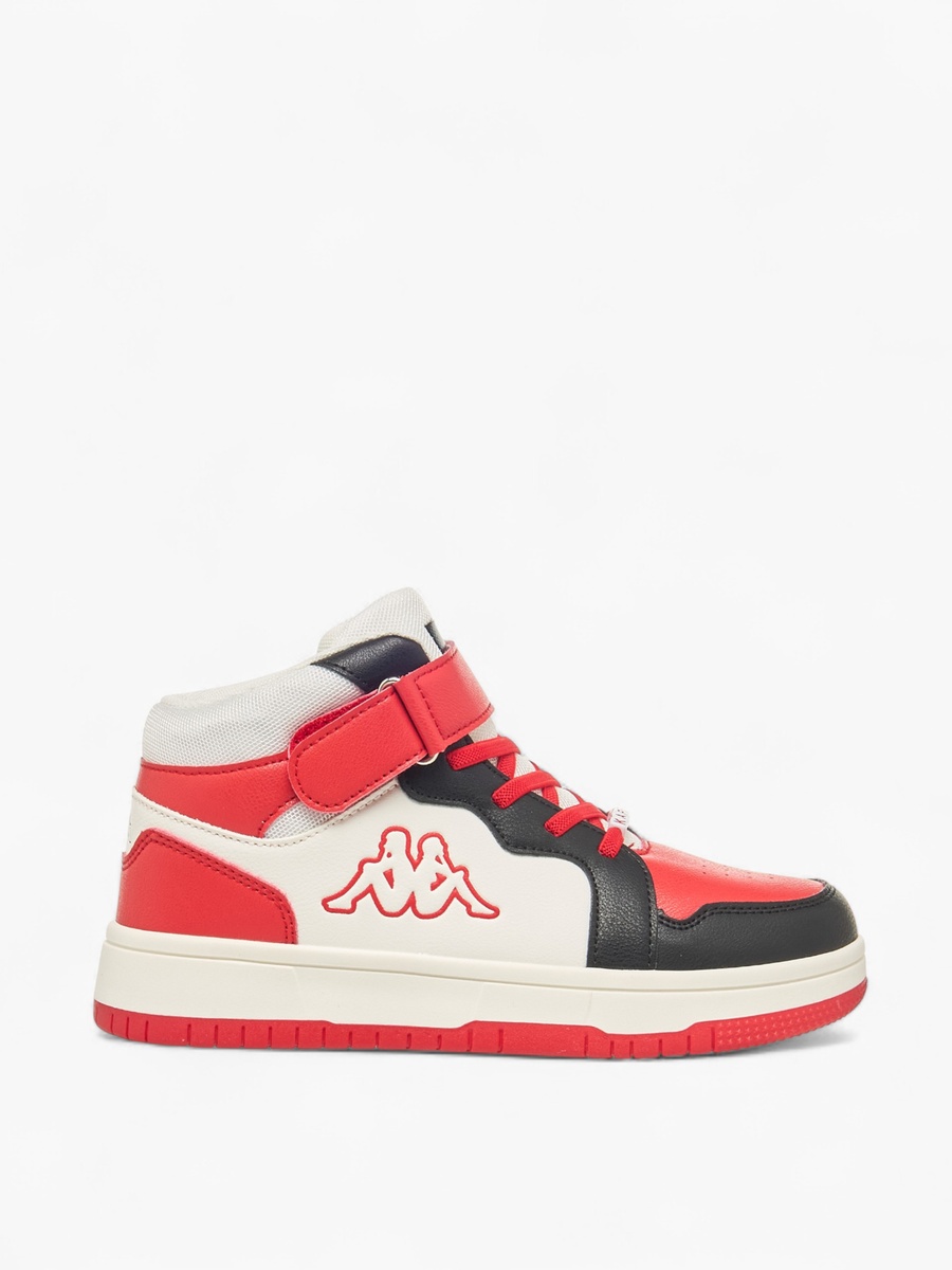 Colourblock Hook and Loop High Top Sneakers