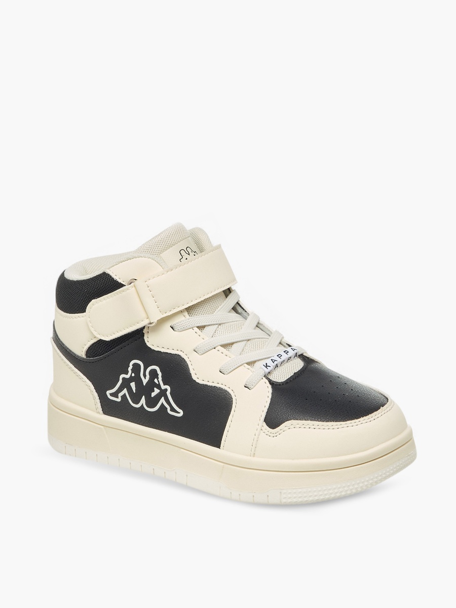 Colourblock Hook and Loop High Top Sneakers