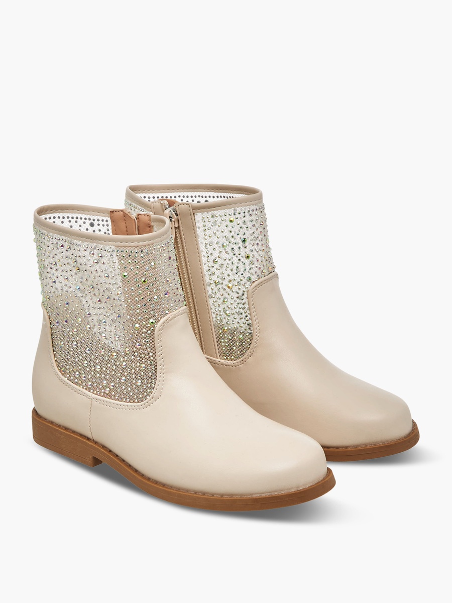 Embellished High Cut Boots