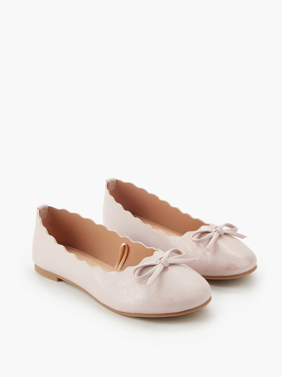 Scallop Trim Ballerina Shoes