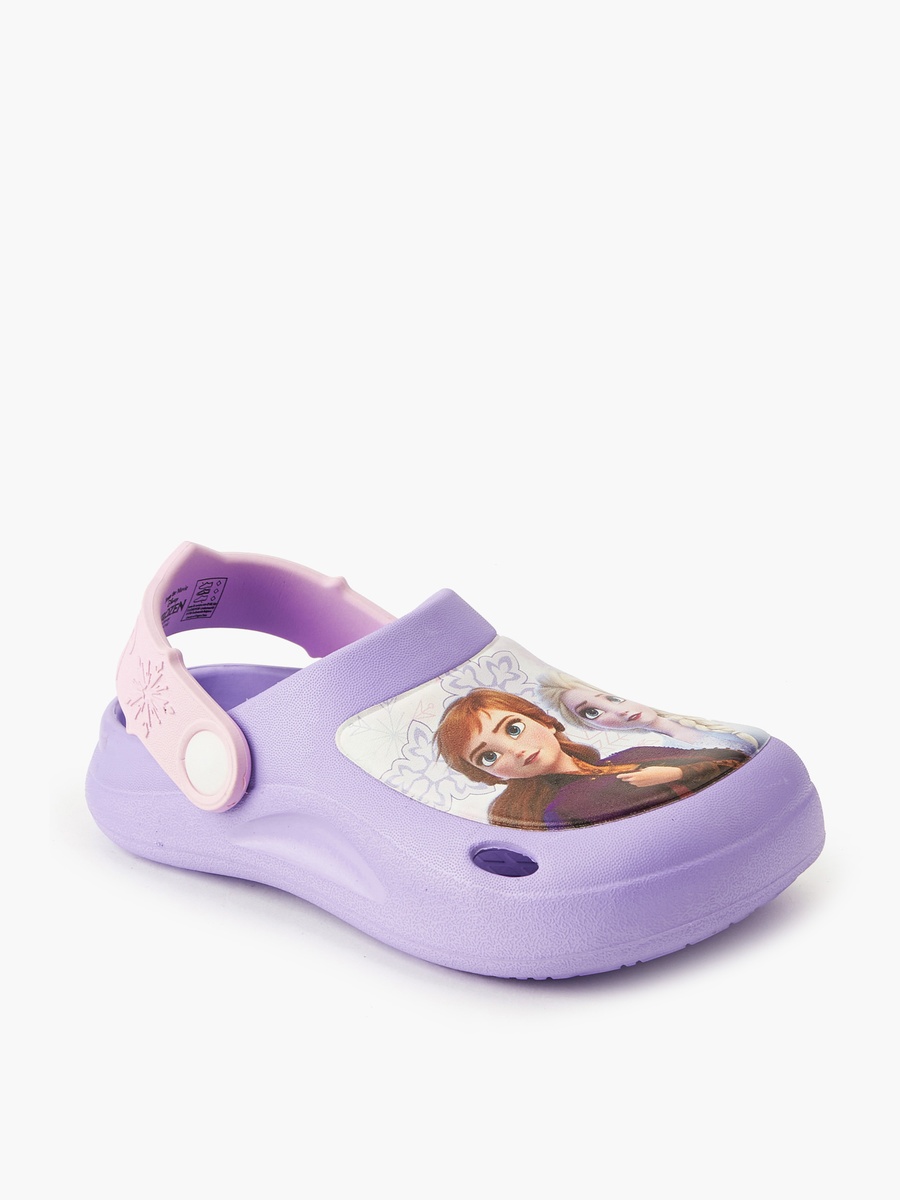 Frozen Print Clogs with Cutout Design
