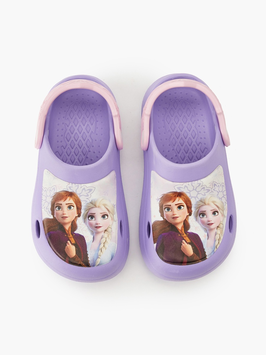 Frozen Print Clogs with Cutout Design