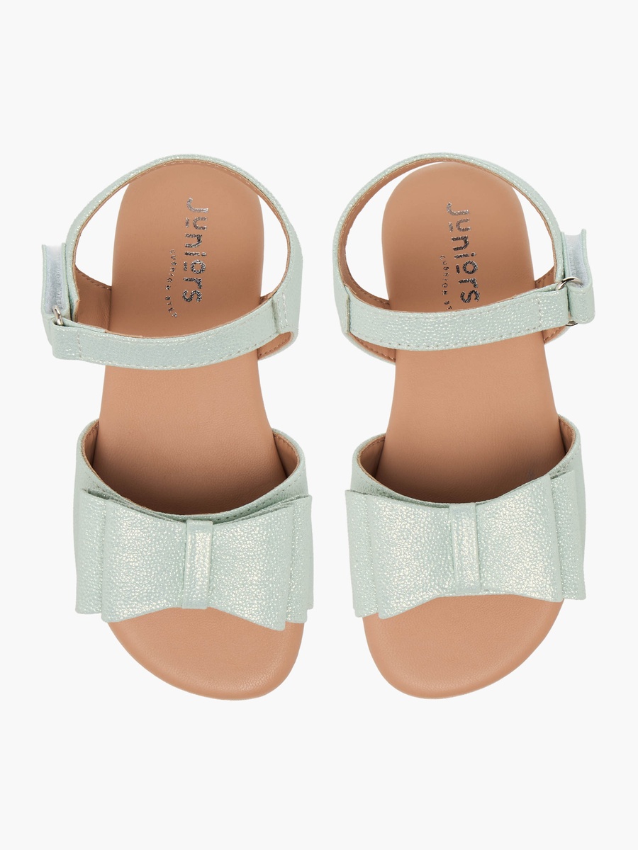 Bow Applique Hook and Loop Sandals