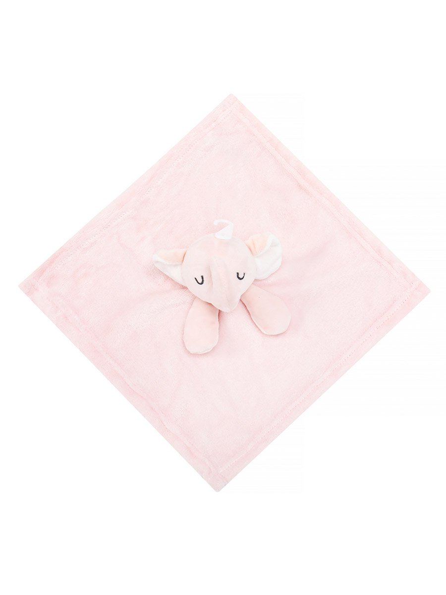 Security Toy Sherpa Blanket- Elephant, Pink, 0-1 Year, 33 x 33 cm
