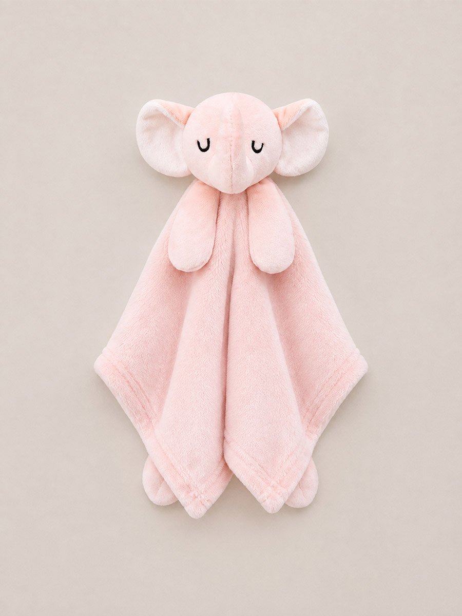Security Toy Sherpa Blanket- Elephant, Pink, 0-1 Year, 33 x 33 cm