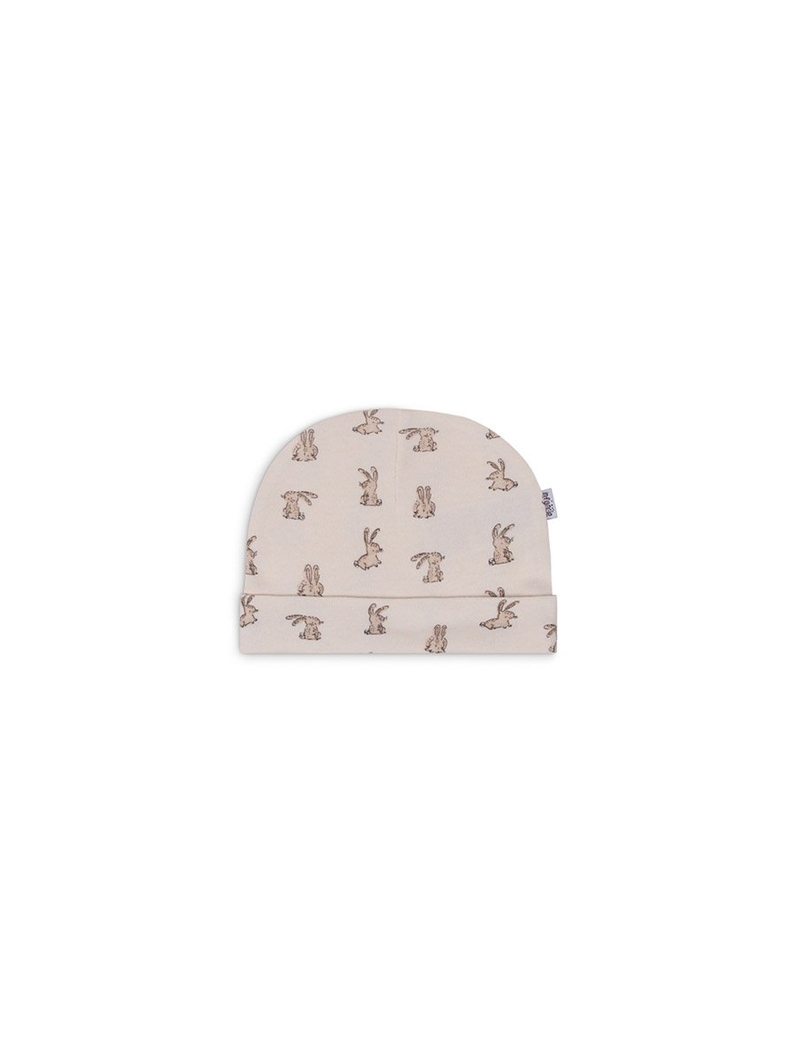 Pack of 2 - Baby Cotton Beanies 0-6 Months
