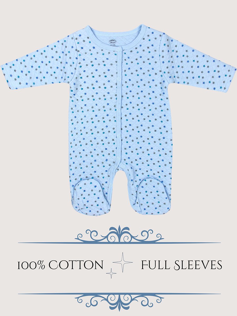 Baby  Quilted Star Print Sleepsuit