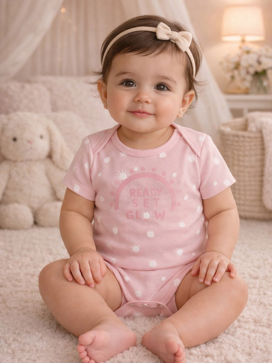 Pack of 2 - Soft Cotton Short Sleeve Bodysuit