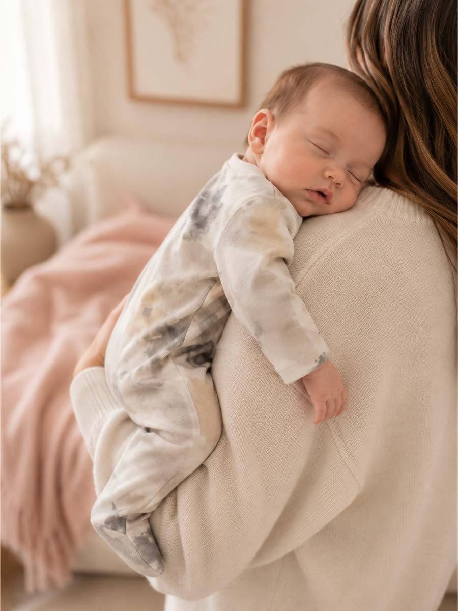 Pack of 2 - Soft Cotton Footed Sleepsuit
