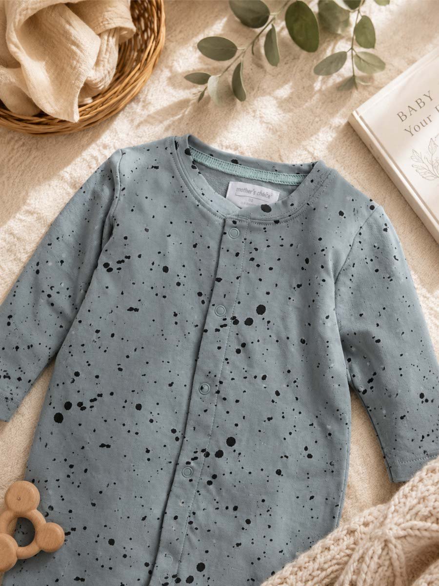 Pack of 2 - Soft Cotton Footed Sleepsuit