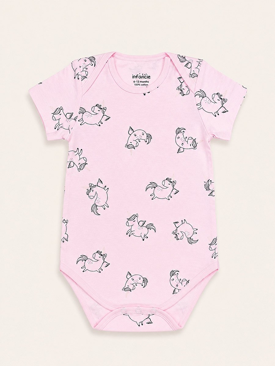 Pack of 2 - Graphic Print Short Sleeve Bodysuit