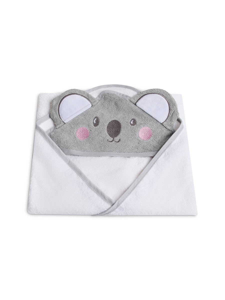 Kids 3D Organic Cotton Woven Hooded Towel